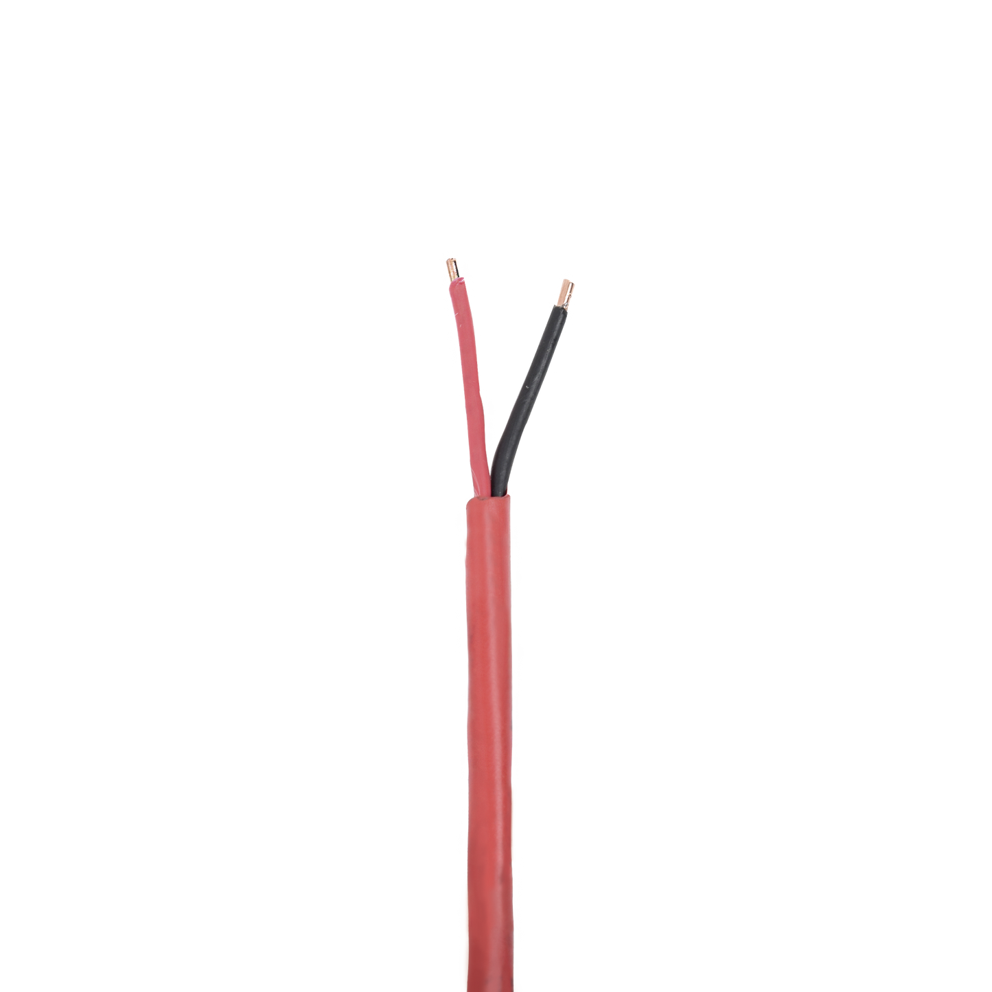 Bobina de 305 Metros (1000 Pies) de Alambre / 2 x 18 AWG / Riser / Tipo FPLR-CL3R, FT4 / Color Rojo / Para Aplicaciones en Sistemas de Detección de Incendio y Sistemas de Evacuación