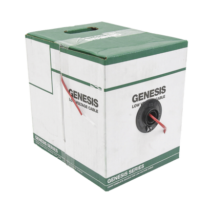 Bobina de 152 Metros (500 Pies) de Alambre / 2 x 18 AWG / Riser / Resistente al Fuego / Color Rojo / Tipo FPLR- CL3R - C(UL) -FT4 / Para Sistemas Contra Incendio o Sistemas de Evacuación