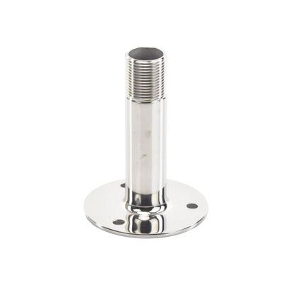 Montaje Recto de Acero Inoxidable / de 4 pulgadas de Alto y 3 de Base / Rosca 1-1/4