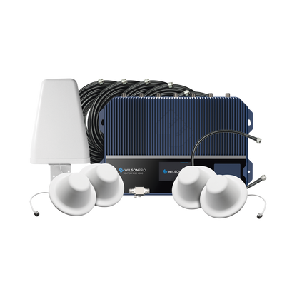 KIT Amplificador de Señal Celular, ENTERPRISE 4300/ Para Montaje en Pared/ Mejora la Señal de los principales operadores | Cubre áreas de hasta 4800 m²