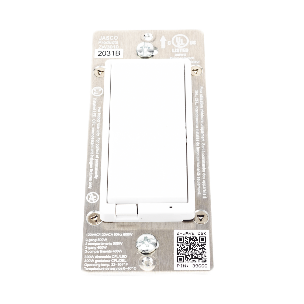 (ZWAVE) Dimmer, señal inalámbrica Z-WAVE, compatible con HUB HC7, C8, panel de alarma L5210, L7000, Total Connect. y Alarm.Com