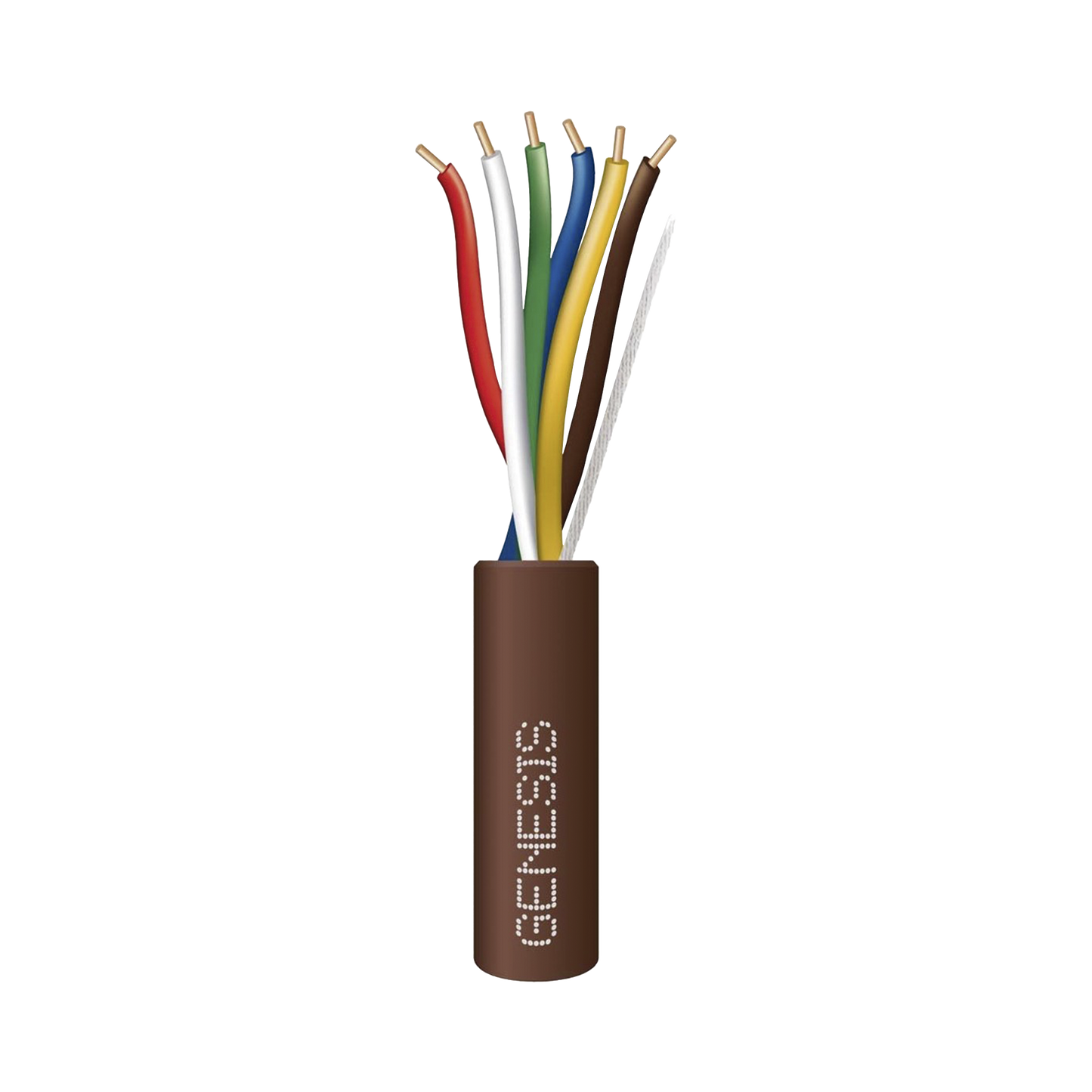 Cable en Bolsa de 76 Metros /  Cable de Cobre / 6 x 20 AWG / Tipo CL2 / Para Interior / Color Café / Para Aplicaciones de Alarmas de Intrusión y Automatización