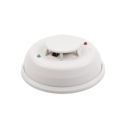 Detector Fotoelectrico de Humo de 4 Hilos con Relevador y Sensor de Temperatura, Serie i3