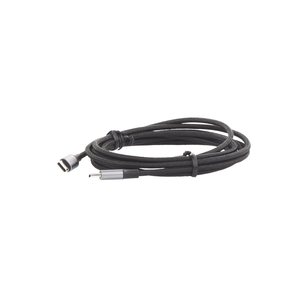 Cable USB-C a USB-C | 2 Metros (6.56 Pies) | Transferencia de Datos de 480 Mbps | Carga Rápida de Hasta 60W | QC 4.0/3.0/2.0 | PD3.0 | FPC | AFC | Protección Integrada | Caja de Aluminio | Nylon Trenzado | Color Negro