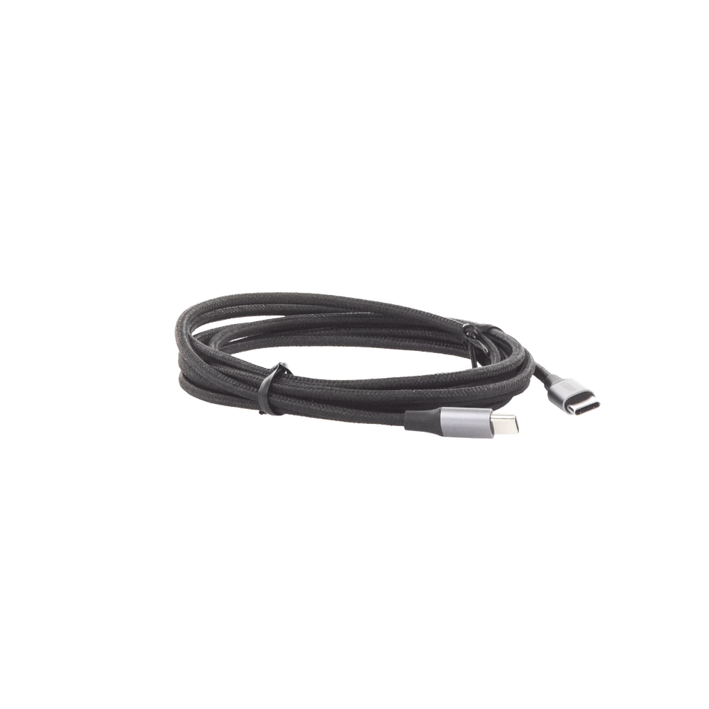 Cable USB-C a USB-C | 2 Metros (6.56 Pies) | Transferencia de Datos de 480 Mbps | Carga Rápida de Hasta 60W | QC 4.0/3.0/2.0 | PD3.0 | FPC | AFC | Protección Integrada | Caja de Aluminio | Nylon Trenzado | Color Negro