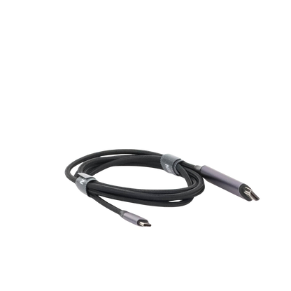 Cable USB-C 3.1 a HDMI 4K | 1.5 Metros (4.92 Pies) | Compatible con Thunderbolt 3 & 4 | Adaptador Tipo-C a HDMI | 4k@60Hz | Soporta Modo Espejo y Modo Extendido | Carcasa de Aluminio | Nylon Trenzado | Conector Niquelado | Blindaje Multicapa