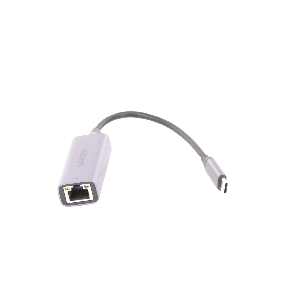 Adaptador de Red USB-C 3.1 (5 Gbps) a RJ45 | Thunderbolt 3 | Admite 10/100/1000 Mbps |  Chip Inteligente | Amplia Compatibilidad | Caja de Aluminio | Longitud del cable 10 cm.