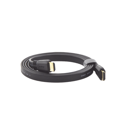 Cable HDMI 2.0 Plano de 1.5 Metros (4.92 Pies) / 4K@60Hz / HDR / 3D / HEC (Canal Ethernet HDMI) / ARC (Canal de Retorno de Audio / Color Profundo de 48 Bits / Audio de 32 Canales / HDCP / Audio Dolby True HD 7.1 / 18 Gbps / EstaÑado y Triple Blindaje / A