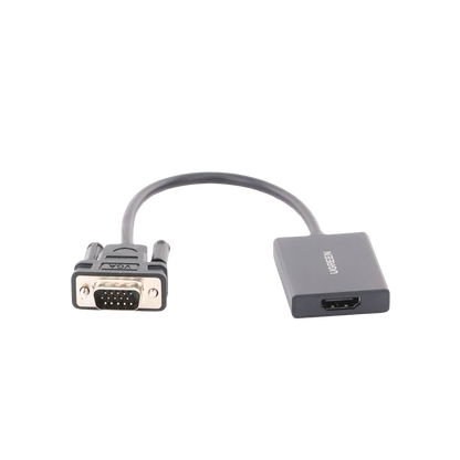 VGA Macho / Salida: HDMI Hembra / Resolución de 1080P@60Hz / Puerto Estéreo de 3.5 mm / Plug and Play, Sin Controlador / Longitud del Cable 15 cm (5.91 Pulgadas). / Incluye Cable de Alimentación USB / Incluye Cable de Audio de 3.5mm.