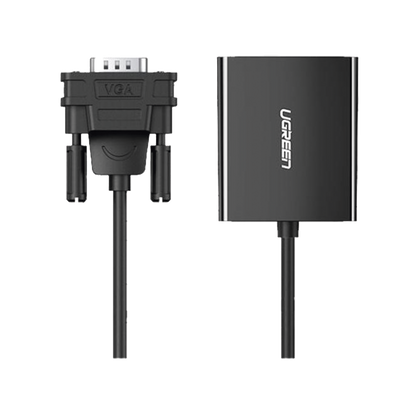 VGA Macho / Salida: HDMI Hembra / Resolución de 1080P@60Hz / Puerto Estéreo de 3.5 mm / Plug and Play, Sin Controlador / Longitud del Cable 15 cm (5.91 Pulgadas). / Incluye Cable de Alimentación USB / Incluye Cable de Audio de 3.5mm.