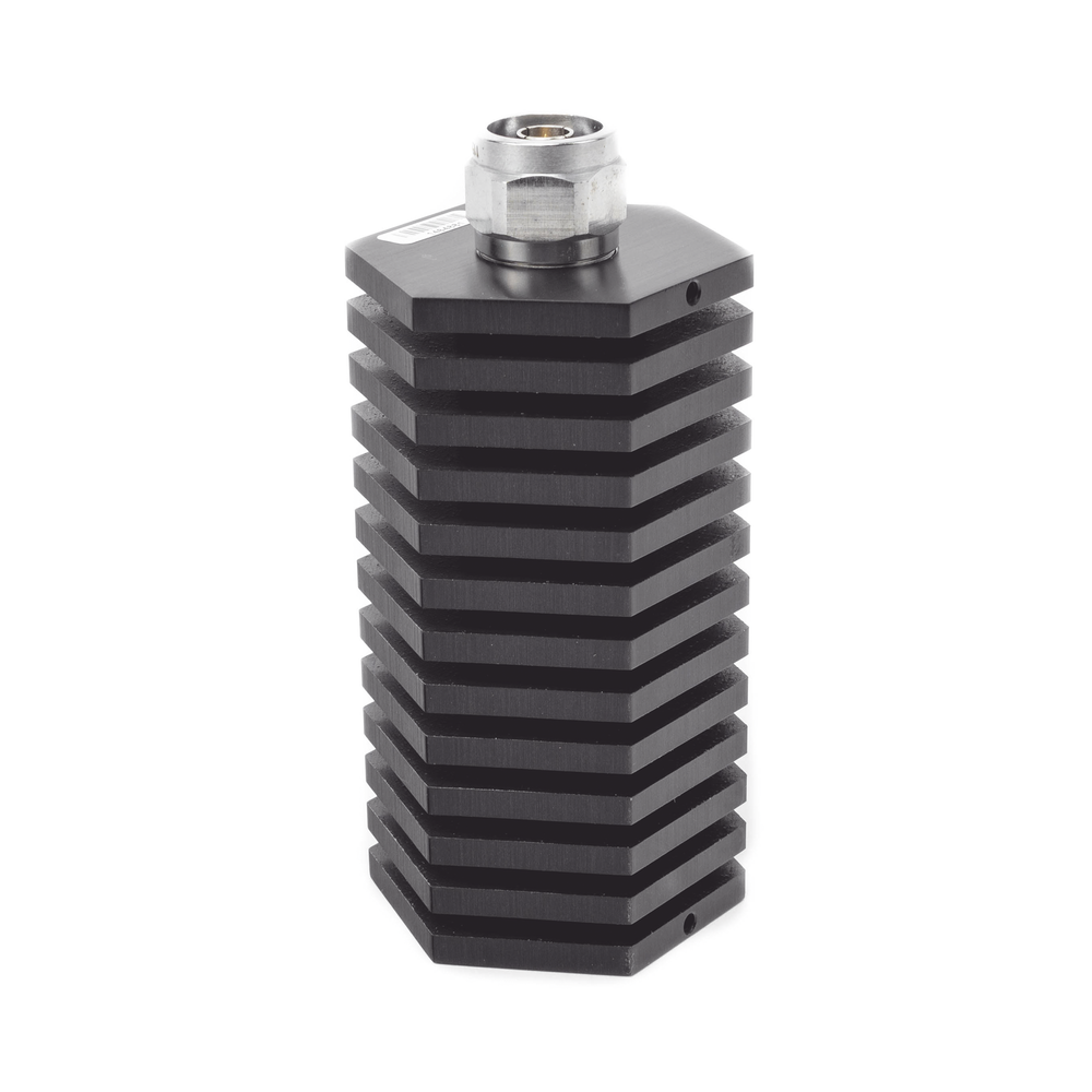 Carga Fantasma Terminal para 50 Watt con Impedancia de 50 Ohm, Conector N Macho.