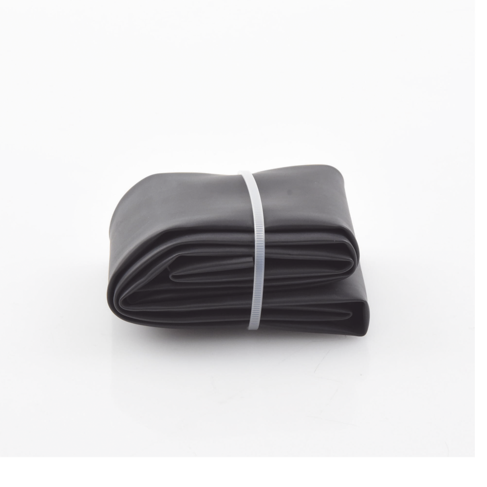 Tubo Termoencogible (Termofit) Negro de 1.2 m, 1.5" de Diámetro, Reduce de 2:1, Poliolefina.