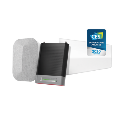 KIT Amplificador de Señal Celular, HOME COMPLETE | Mejora la Señal Celular de todos los Operadores | Cubre áreas en interior de hasta 1200 m² con 4 antenas