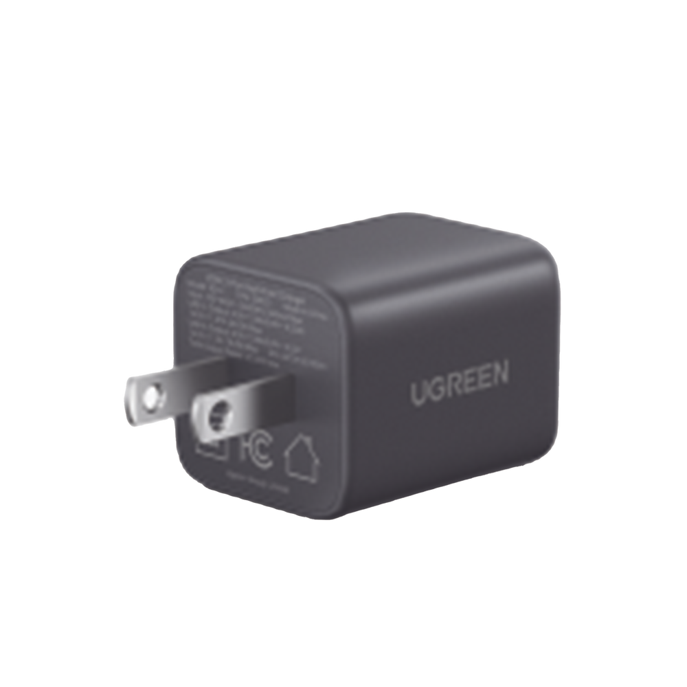 Cargador rápido GaN 1A1C de 20 W y 2 puertos