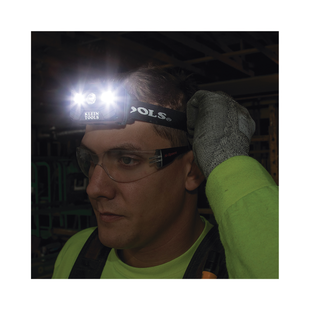 Lámpara Luz LED Frontal Recargable de 400 Lúmenes, Apagado Automático, con Correa de Tela, Adaptable y Ajustable a Gorros, Cascos, Cachuchas  o directo a Frente Humana (Tipo Minero)