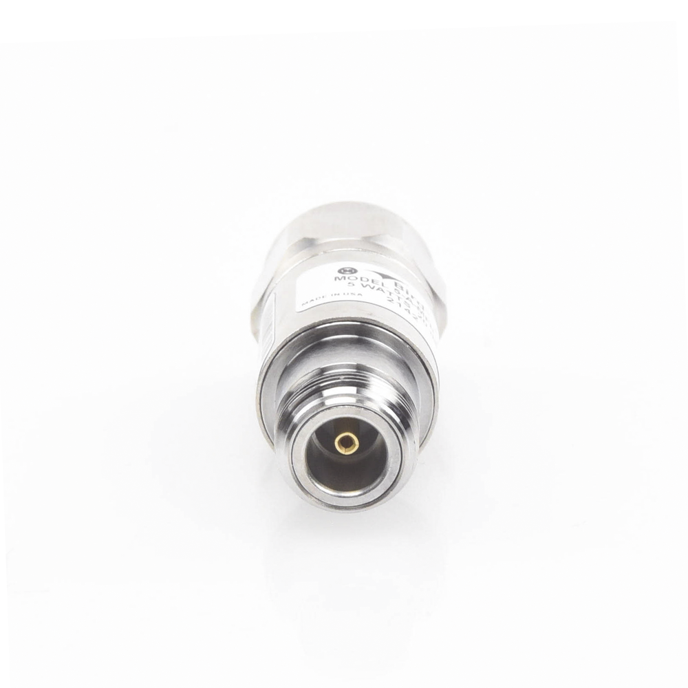 Atenuador en Línea de 20 dB, 5 W. Máximo, CD-4 GHz, Conectores N Macho-Hembra.