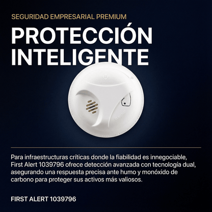 Detector de Humo Autónomo, No Requiere Panel, Con Botón para Silenciar, Sensor por Ionización