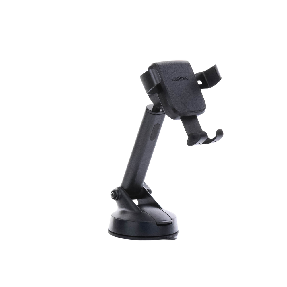 Soporte de Celular para Automóvil con Ventosa / Diseño de Sujecion en Triangulo / Ajustable 270° / Rotable / Estirable / Amplia Compatibilidad con dispositivos de 4'' a 7'' / Color Negro