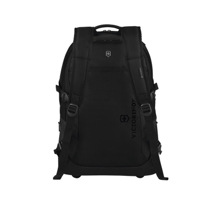 Mochila VX Sport EVO con Ruedas, Mango Telescópico y Correas al Hombro. Fabricada en Poliéster Negro repelente al Agua. Backpack on Wheels.