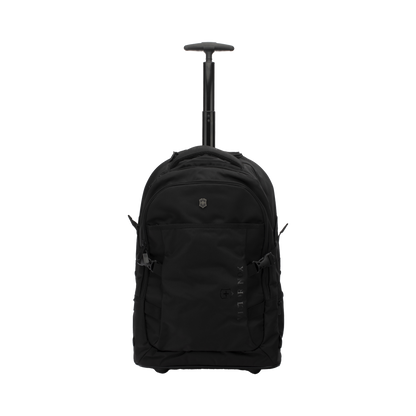 Mochila VX Sport EVO con Ruedas, Mango Telescópico y Correas al Hombro. Fabricada en Poliéster Negro repelente al Agua. Backpack on Wheels.