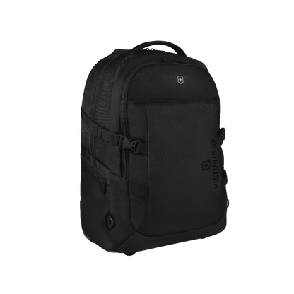 Mochila VX Sport EVO con Ruedas, Mango Telescópico y Correas al Hombro. Fabricada en Poliéster Negro repelente al Agua. Backpack on Wheels.