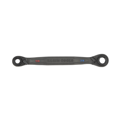 Juego de 2 llaves Estriadas de Matraca 4 en 1 con 8 Medidas Inglesas 1/2-5/8", 3/4-9/16", 1/4-3/8", 7/16-5/16"