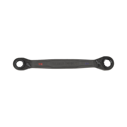Juego de 2 llaves Estriadas de Matraca 4 en 1 con 8 Medidas Inglesas 1/2-5/8", 3/4-9/16", 1/4-3/8", 7/16-5/16"