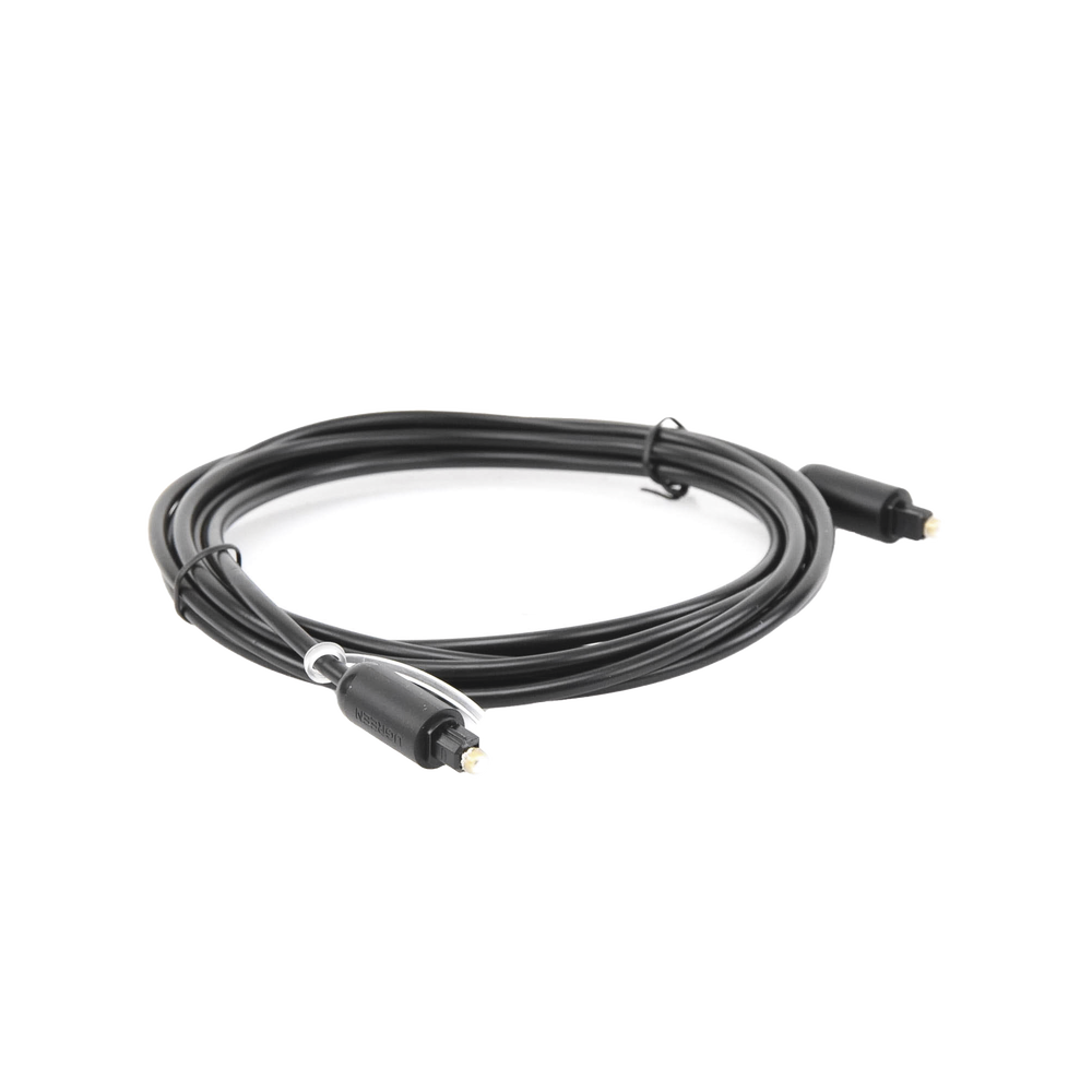 Cable Óptico Toslink (S/PDIF) de Alta Calidad para Audio Digital / 3 Metros (9.84 Pies) / Tapa de Protección / Dolby 7.1 Canales / Diseño Durable / Plug & Play / Color Negro