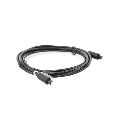 Cable Óptico Toslink (S/PDIF) de Alta Calidad para Audio Digital / 3 Metros (9.84 Pies) / Tapa de Protección / Dolby 7.1 Canales / Diseño Durable / Plug & Play / Color Negro