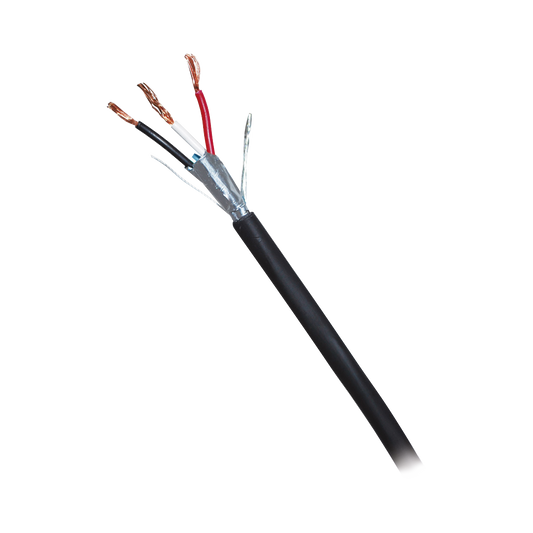 CAJA DE 305 METROS DE CABLE BLINDADO DE 3 X 18 AWG BLINDADO NEGRO