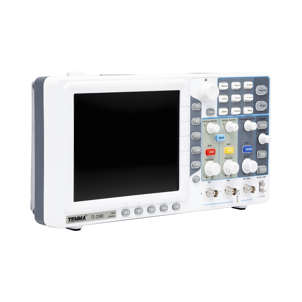Osciloscopio Análogo TENMA compacto de Mesa, 2 Canales, 30 MHz.