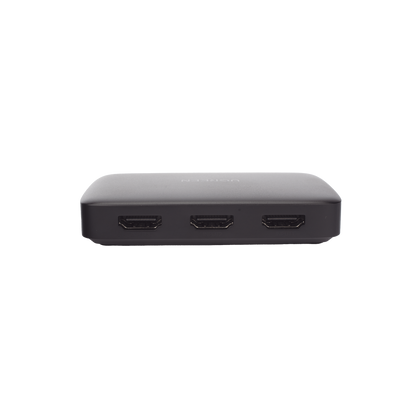 Conmutador HDMI (Switch) 4K@30Hz | 3 Entradas a 1 Salida | 3D | Transmisión Estable | Incluye Control Remoto | Receptor de Infrarrojos | Indicador LED | Chip Inteligente | Incluye Cable Micro USB para Alimentación.