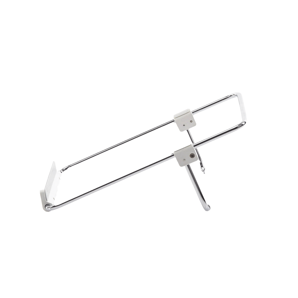 Soporte para Laptop / Plegable / Ajustable de 87 a 131 mm / Amplia compatibilidad 11''-16'' / Capacidad de carga 20 KG / Antideslizante /  Ultra Ligero / Metal / ABS / Silicona / Color Plata