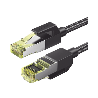 Cable Ethernet Cat7 CLASS F/FTP Redondo con Malla de Nylon 1 Metro (3.28 Pies)