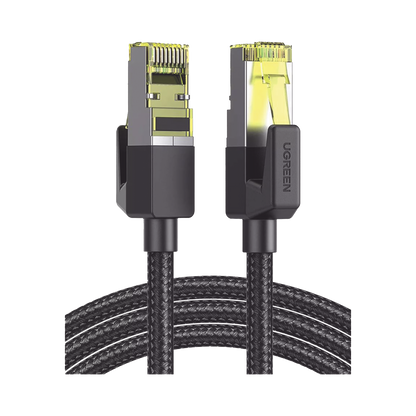 Cable Ethernet Cat7 CLASS F/FTP Redondo con Malla de Nylon 3 Metros (9.84 Pies)