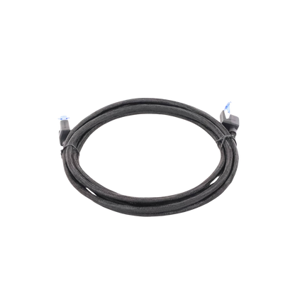 Cable Ethernet Cat8 CLASS F/FTP Redondo con Malla de Nylon 2 Metros (6.56 Pies)