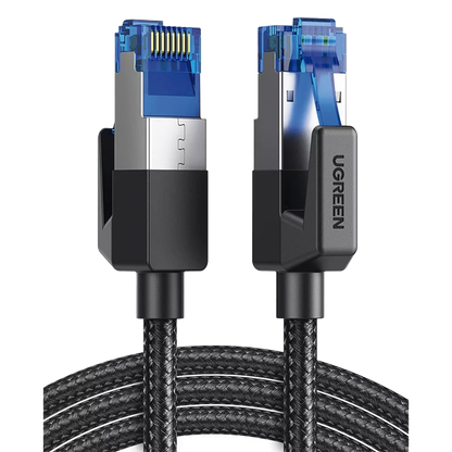 Cable Ethernet Cat8 CLASS F/FTP Redondo con Malla de Nylon 2 Metros (6.56 Pies)