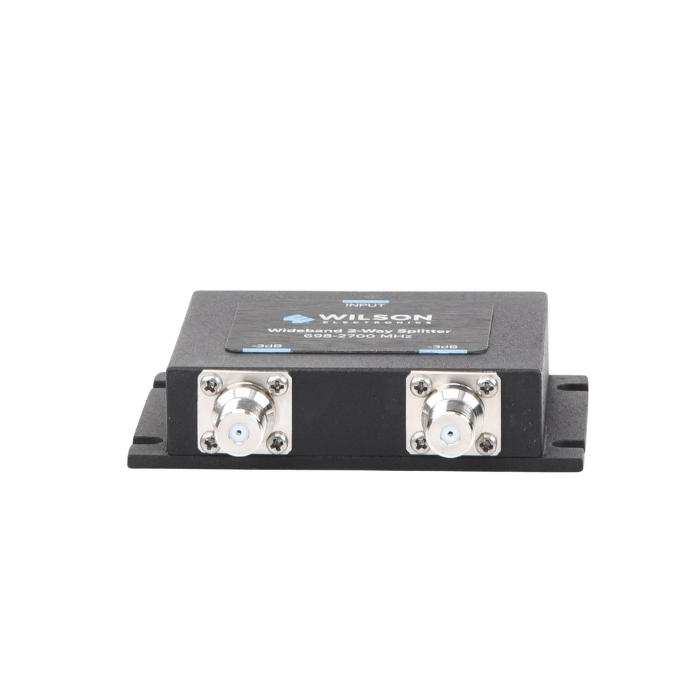 Divisor de Potencia Coaxial 2 Vías / 698-2700 MHz / 75 Ohm / Pérdida por División 3 dB / Aislamiento ≥20 dB / Conector F-hembra / Diseño Microstrip