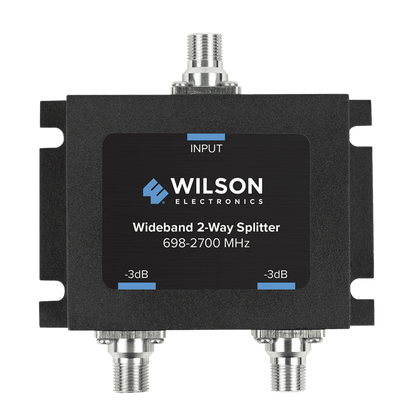 Divisor de Potencia Coaxial 2 Vías / 698-2700 MHz / 75 Ohm / Pérdida por División 3 dB / Aislamiento ≥20 dB / Conector F-hembra / Diseño Microstrip