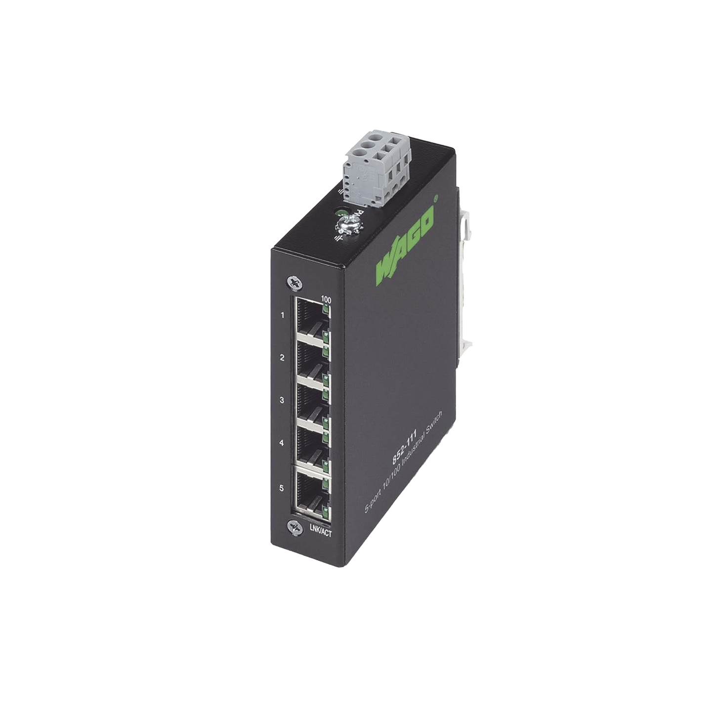 INDUSTRIAL ECO SWITCH 5 PUERTOS 1000 BASE-T NEGRO
