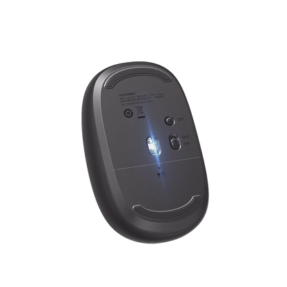 Mouse Inalámbrico 2.4G 800/1200/1600/2400 DPI | Función de 3 botones | Alcance 10m | Silencioso |  Ergonómico | Anti-caída y Anti-interferencias | Batería Alcalina AA incluida  | Midnight Blue.