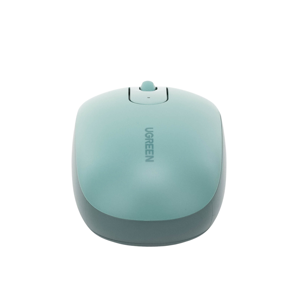 Mouse Inalámbrico 2.4G 800/1200/1600/2400 DPI | Función de 3 botones | Alcance 10m | Silencioso |  Ergonómico | Anti-caída y Anti-interferencias | Batería Alcalina AA incluida  | Color Green.