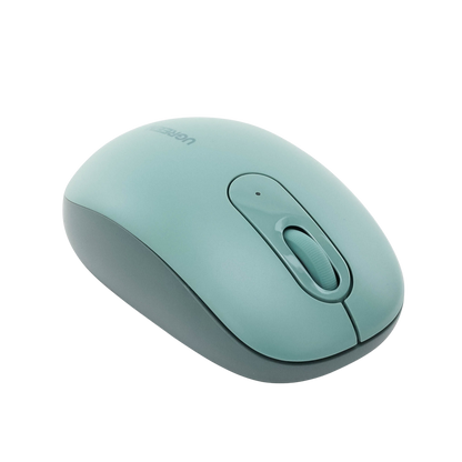 Mouse Inalámbrico 2.4G 800/1200/1600/2400 DPI | Función de 3 botones | Alcance 10m | Silencioso |  Ergonómico | Anti-caída y Anti-interferencias | Batería Alcalina AA incluida  | Color Green.
