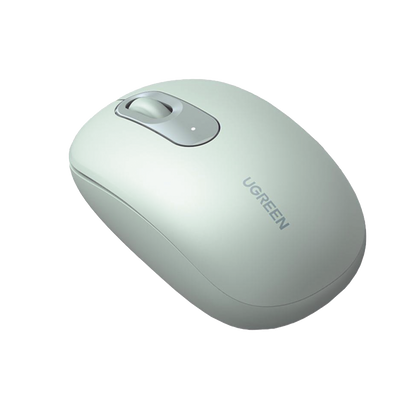 Mouse Inalámbrico 2.4G 800/1200/1600/2400 DPI | Función de 3 botones | Alcance 10m | Silencioso |  Ergonómico | Anti-caída y Anti-interferencias | Batería Alcalina AA incluida  | Color Green.