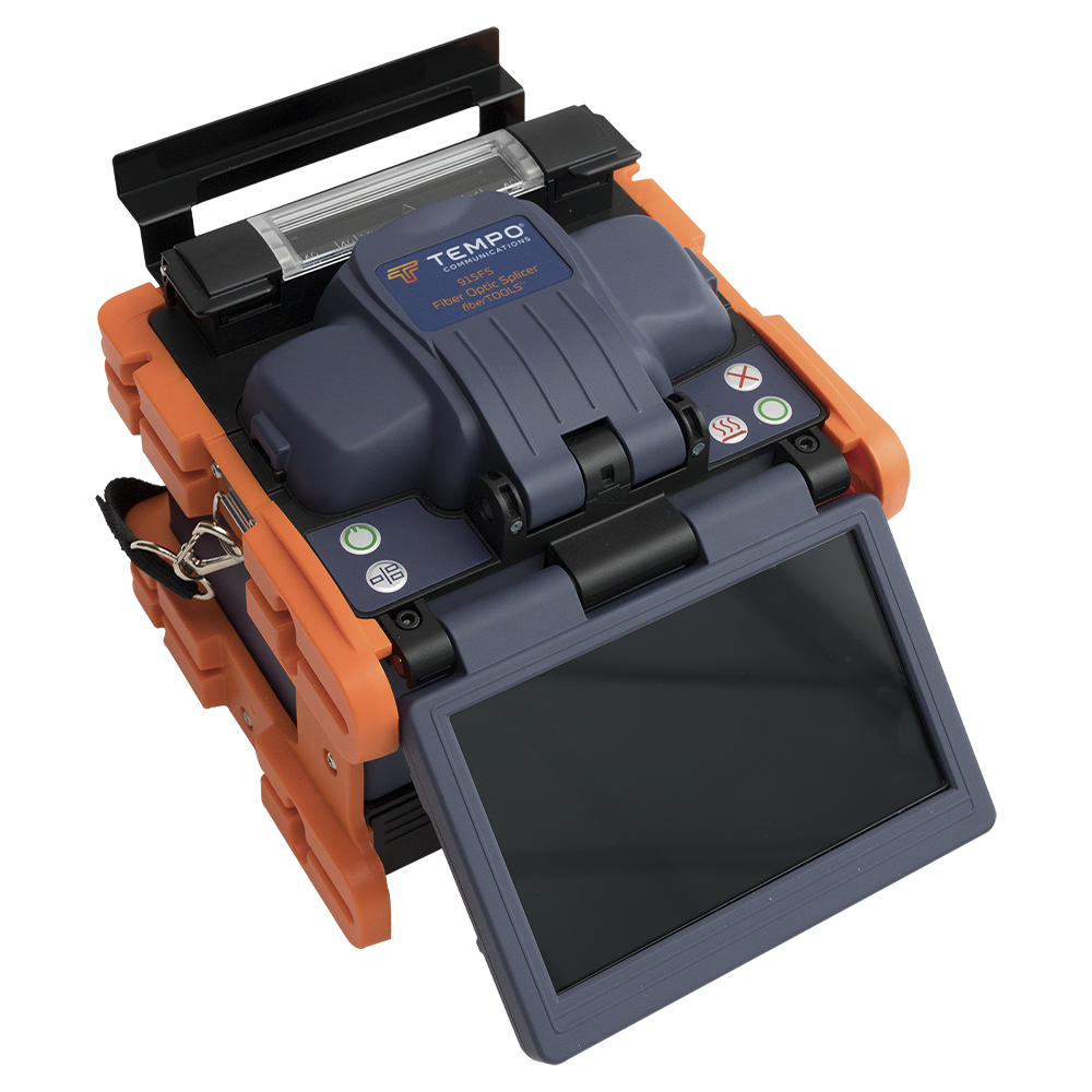 Fusionadora de Fibra Óptica de Alineación Activa por Revestimiento con 4 Motores con Pérdida Típica (SM); 0.02 dB (MM); 0.04 dB) con Pantalla Touch / Capacitación Básica Virtual Gratuita
