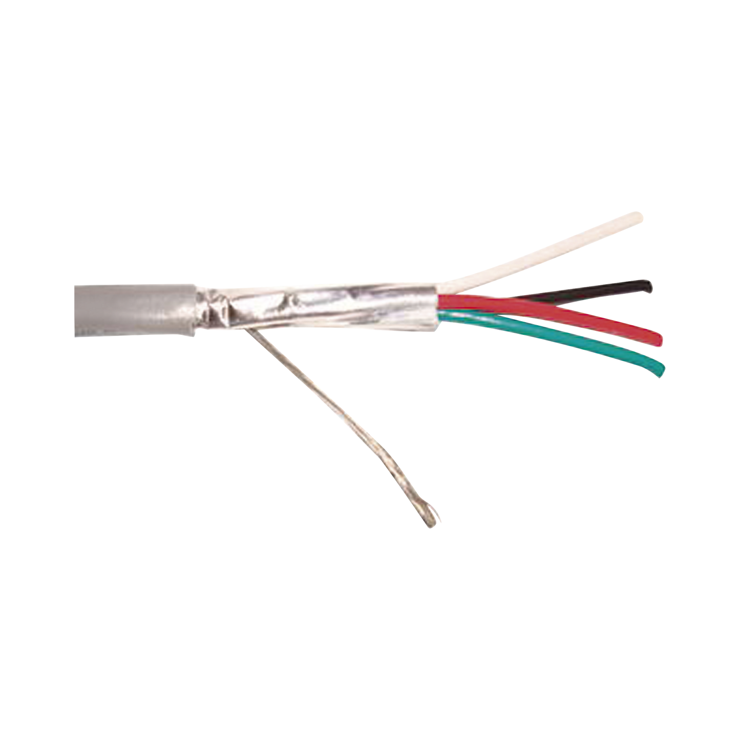 Caja de 305 metros / 4 X 22 AWG  / Blindado / CMR, color gris. Aplicaciones en sistemas de audio, alarmas y control de acceso.