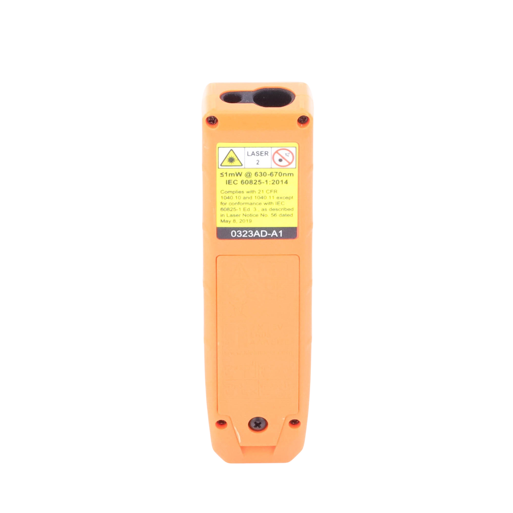 Medidor Compacto Láser de Distancias. Rango: 5.1 cm a 30.5 m / Opción cm o pulg. o Combinado /  Clip para Bolsillo.