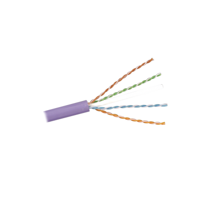 Bobina de Cable U/UTP de 4 Pares, Z-MAX, Cat6A, Soporte de Aplicaciones 10GBase-T, LS0H, Color Violeta, 305 Metros (1000 Pies)