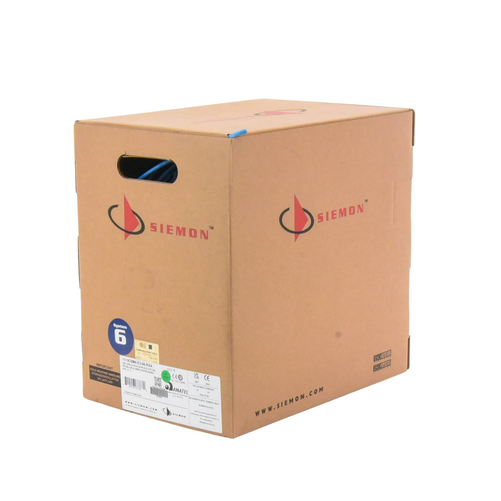 Bobina de Cable UTP Reelex, de 4 Pares, Alto Desempeño Cat6, PVC (CM), Color Azul, 23 AWG, 305 Metros (1000 Pies)
