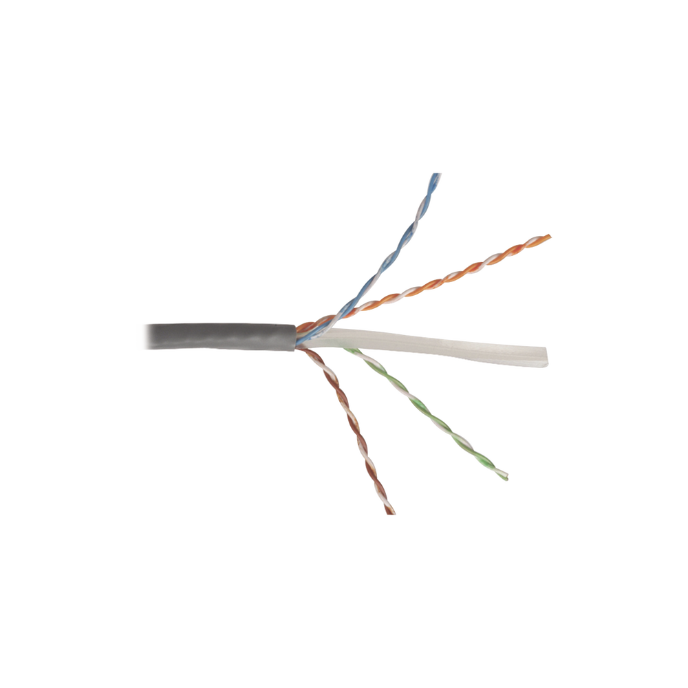 Bobina de Cable UTP Reelex, de 4 Pares, Alto Desempeño Cat6, PVC (CM), Color Gris, 23 AWG, 305 Metros (1000 Pies)